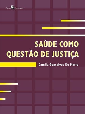 cover image of Saúde como questão de justiça